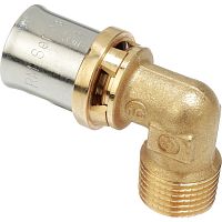 RM127Y037 Угольник-пресс Giacomini латунь НР 20x1/2", 