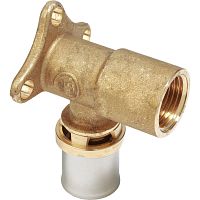 RM139Y037 Угольник-пресс Giacomini латунь ВР 20x1/2" с кронштейном, 