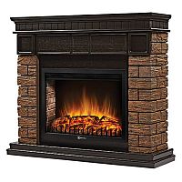 Bricks Wood 30 BW Портал Firelight Bricks Wood 30 камень коричневый, шпон темный дуб