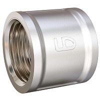 LD.67.502.25.1 Муфта прямая LD DN25 внутренняя резьба, латунь никелированная