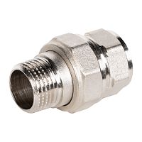 LD.67.530.15 Соединение разъемное прямое (американка) LD DN15 вн-нр, латунь никелированная, 