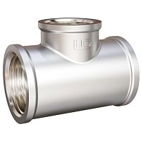 LD.67.524.15 Тройник прямой LD DN15 внутренняя резьба, латунь никелированная