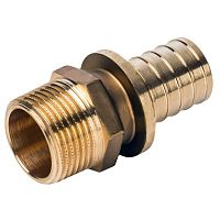 VM51213 Муфта VARMEGA Slide-fit переходная (переходник) с НР резьбой, 20х1/2", латунная, аксиальная, 
