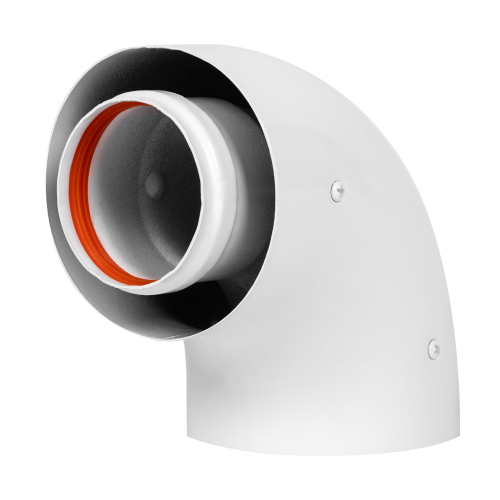 RTF07.060 Отвод коаксиальный стартовый универсальный Royal Thermo 60/100, 90 гр.