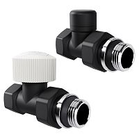 RATVDP11212BL Набор термостатический прямой Royal Thermo Design 1/2"М30х1,5 (Черный)