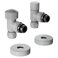 RATVXU11215WH Набор термостатический угловой Royal Thermo Design Pro 15мм М30х1,5 (Белый)