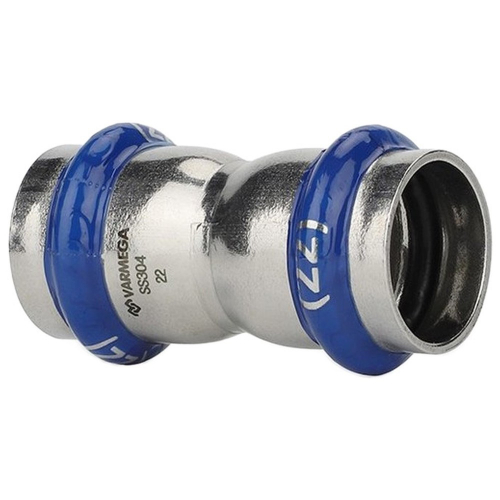 VM701003535 Муфта VARMEGA двухраструбная Inox Press 35x35