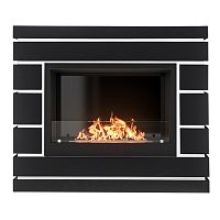 set BFP/P-2520 + Moderno BO Каминокомплект: Биокамин Firelight BFP/P-2520, портал Moderno 25 шпон чёрный дуб
