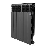 RTRBB3050006 Радиатор биметаллический Royal Thermo Revolution B 500 Чёрный – 6 секц.