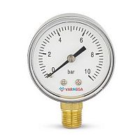 VMMT10-501002 Манометр VARMEGA радиальный 50 мм, 10 бар, 1/4", 