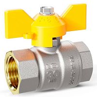 LD 44.311.2.15 M20 GAS Кран шаровой латунный для газа LD Pride 44.15.В-В.2М.Б М20 Ру40 (GAS для ман.с.бир.)