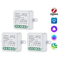 3RLZBN02 Комплект три умных реле (2 канал с нейтралью) HOMMYN 